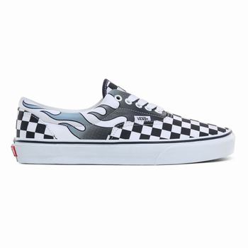 Damske Tenisky Vans Checkerboard Flame Classic Biele VA45IJADR